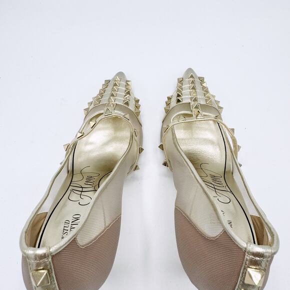 VALENTINO GARAVANI Rockstud Alcove Pump in Platinum (Size 40) - Picture 10 of 15